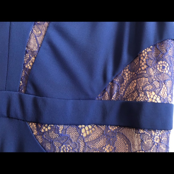 BCBG floor length blue gown, worn once! - Picture 6 of 7